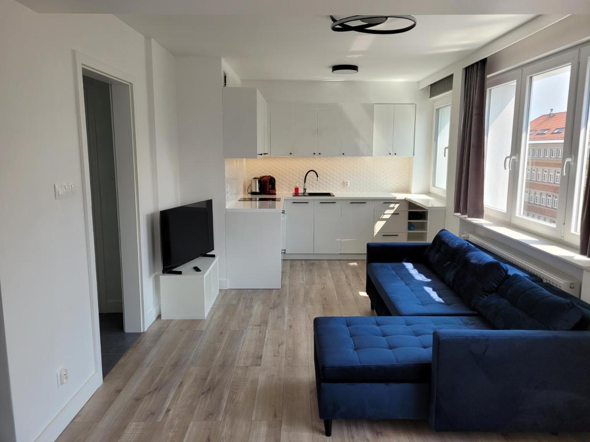 Sloneczny Apartament Przy Filharmonii, Walach Chrobrego Apartment Szczecin Bagian luar foto